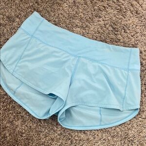 Women's Light Blue Athletic Shorts